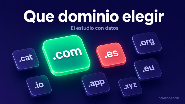 ¿Qué dominio es mejor: .com, .es, .cat u otra extensión?